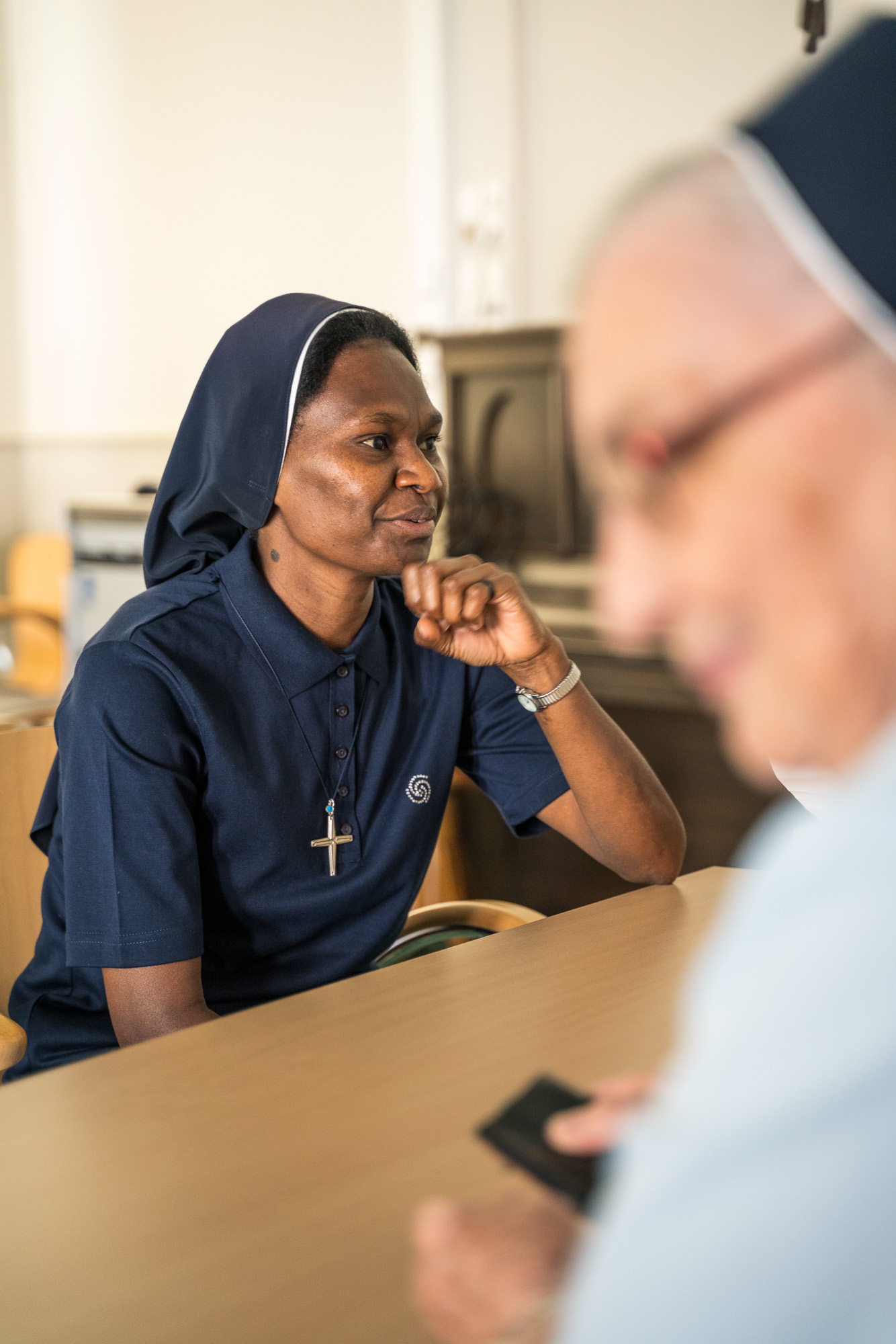 Sr. Diana und sr. Raimunda im Gespräch im MSC-Mutterhaus in Münster Hiltrup